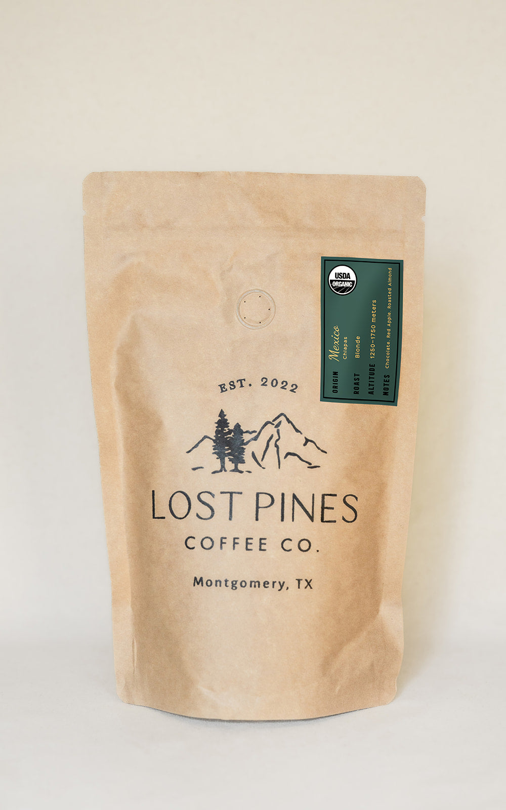 Organic Mexico Chiapas, Blonde Espresso, 12 OZ.