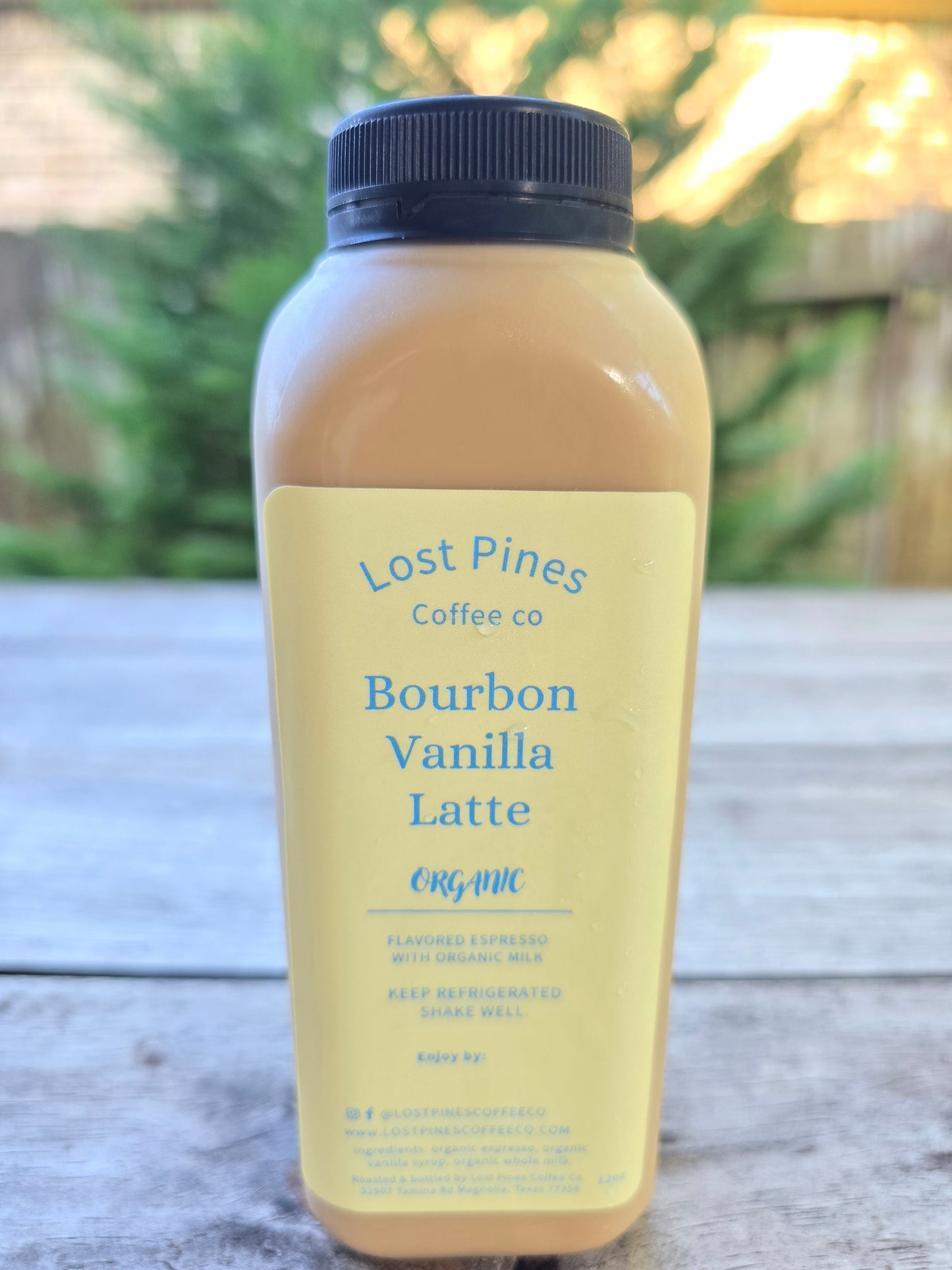 Bourbon Vanilla Latte 12 oz, Organic
