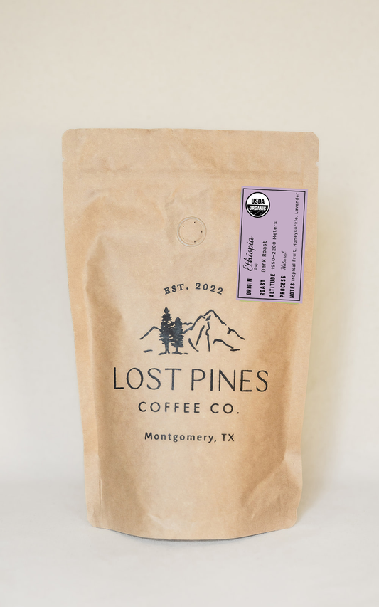 Guji Ethiopia Natural-USDA Organic, Dark Roast